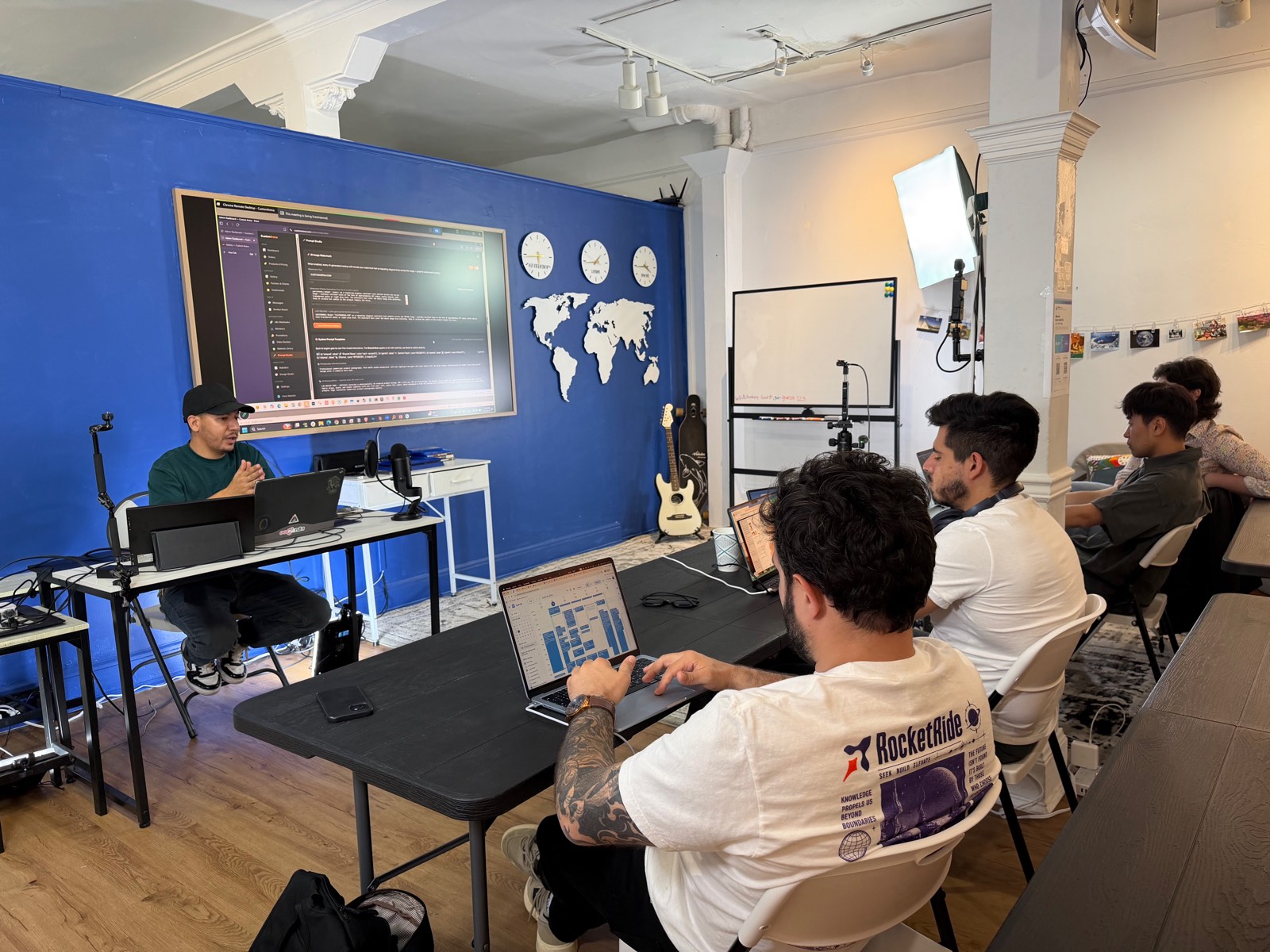 A live class at AI START academy's Mission District space
