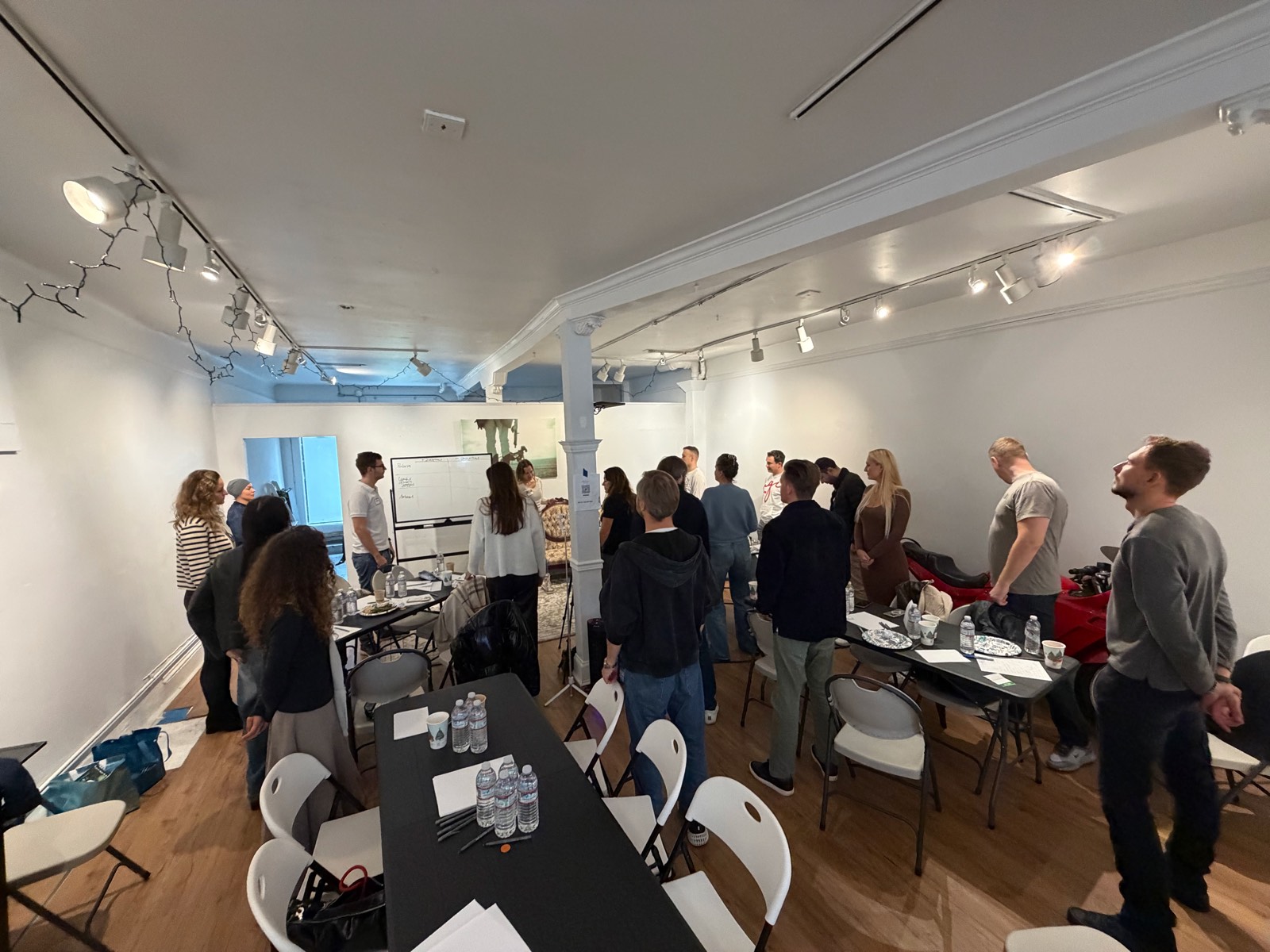 Workshop with presenter and full room